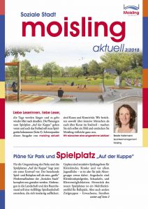 Titelblatt der Stadtteilzeitung moisling aktuell